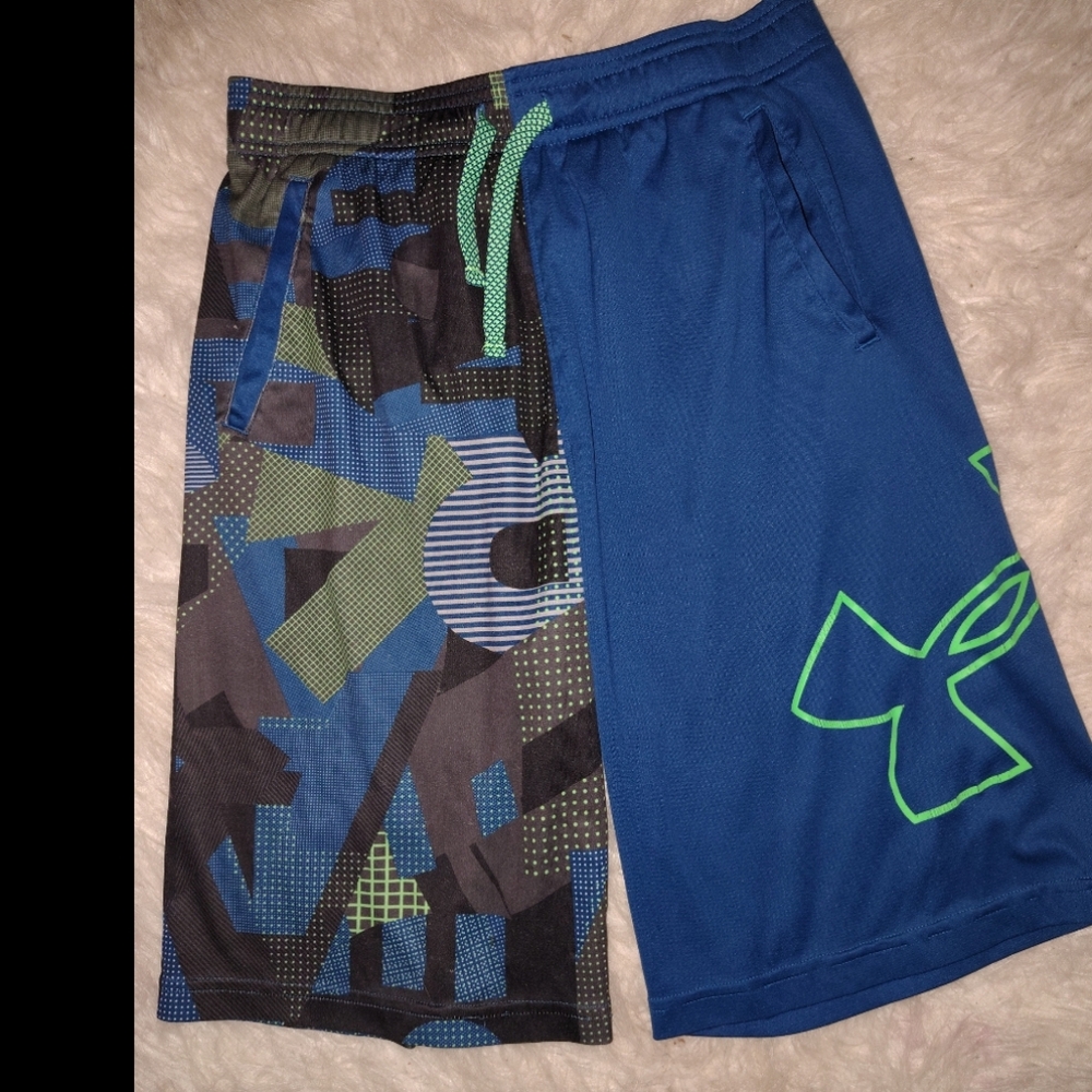 Under Armour Kids Blue and Black Shorts